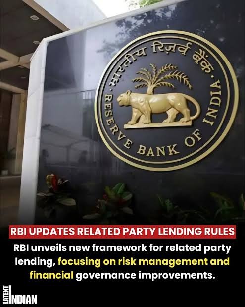 RBI PROPOSES REVISED FRAMEWORK FOR LENDING TO RELATED PARTIES