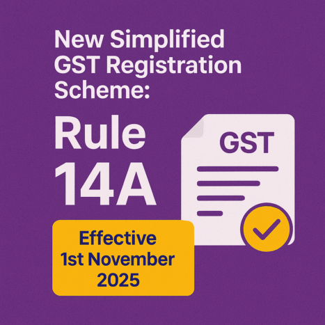 FAQ about the GST Rule 14A registration option for taxpayers with monthly output tax liability under ₹2,50,000.