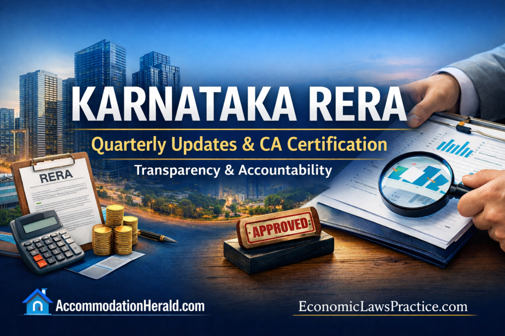 Karnataka RERA Quarterly Updates & CA Certification: A New Era of Transparency, Accountability, and Professional Responsibility