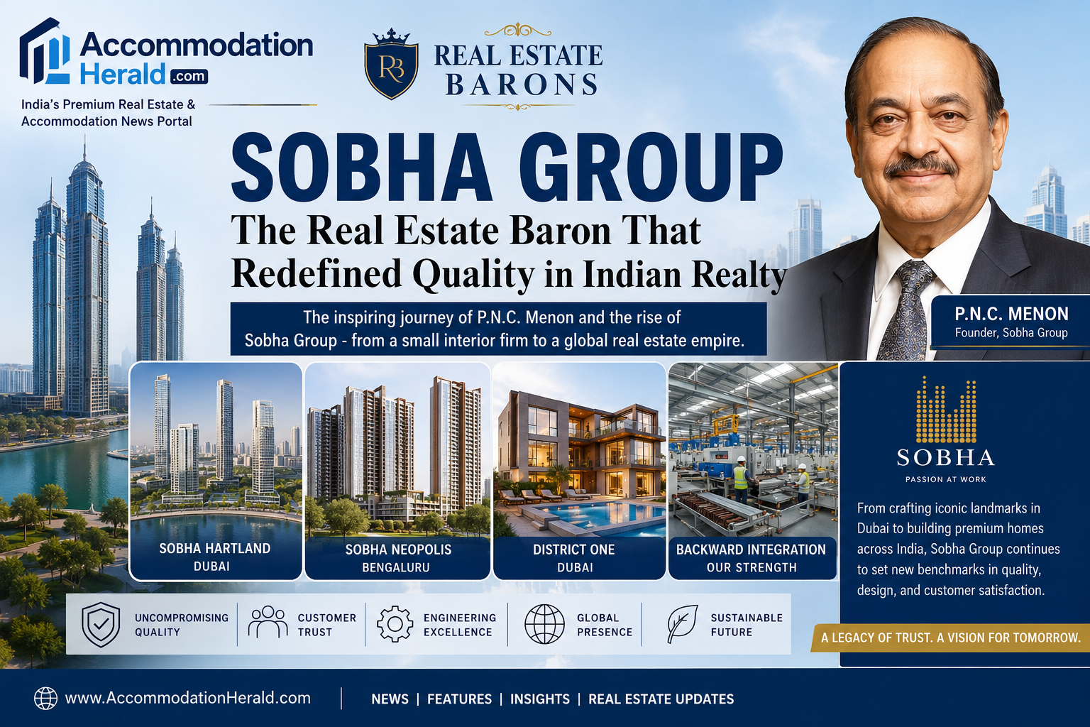 SOBHA Group: The Real Estate Baron That Redefined Quality in Indian Realty.